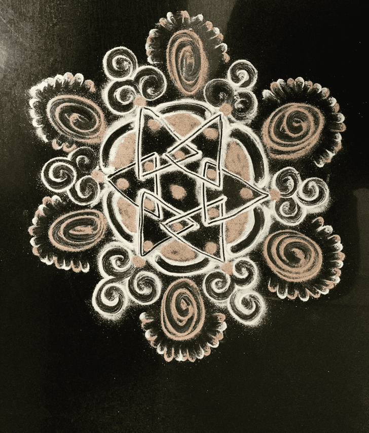 Nice Simple Rangoli