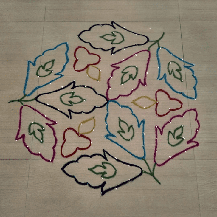 Pleasing Simple Rangoli