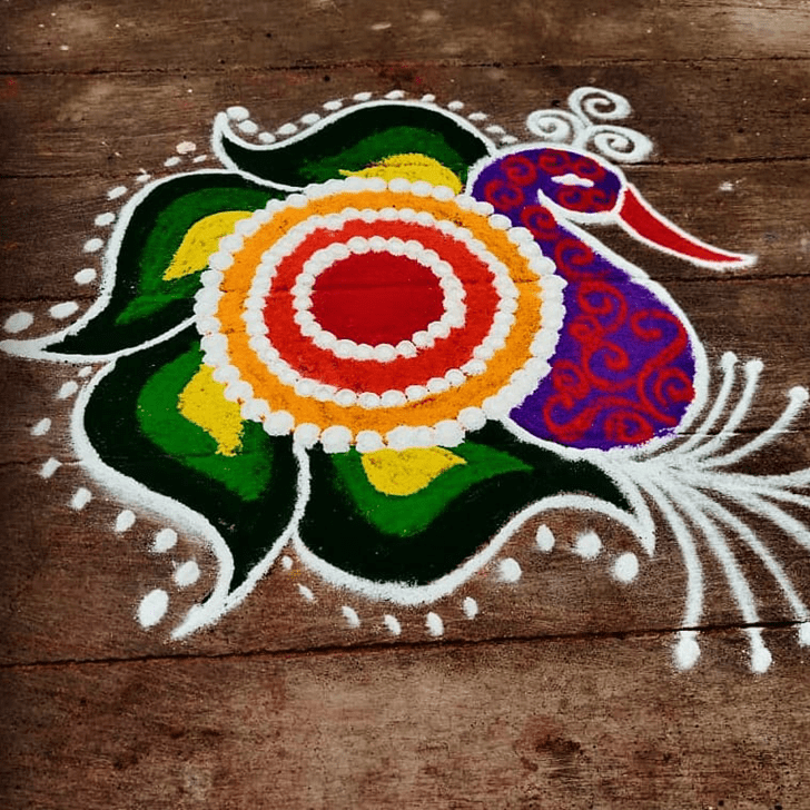 Stunning Simple Rangoli