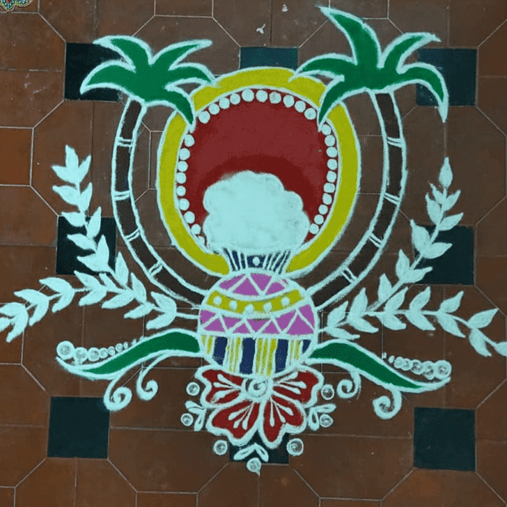 Admirable Sita Navami Rangoli Design