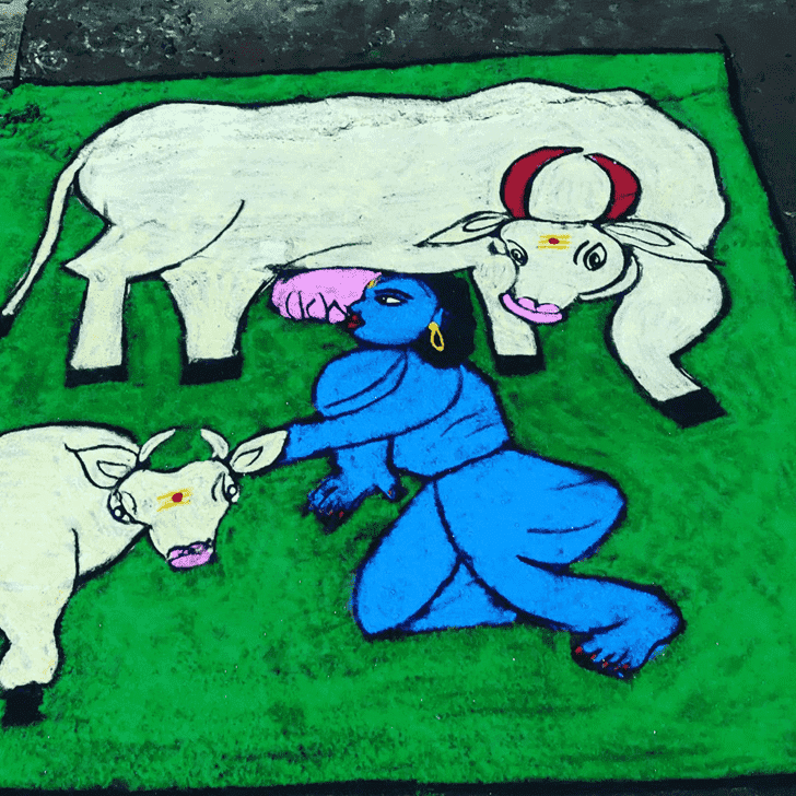 Adorable Sita Navami Rangoli