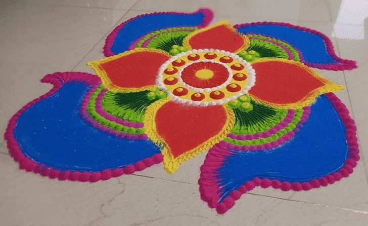 Appealing Sita Navami Rangoli