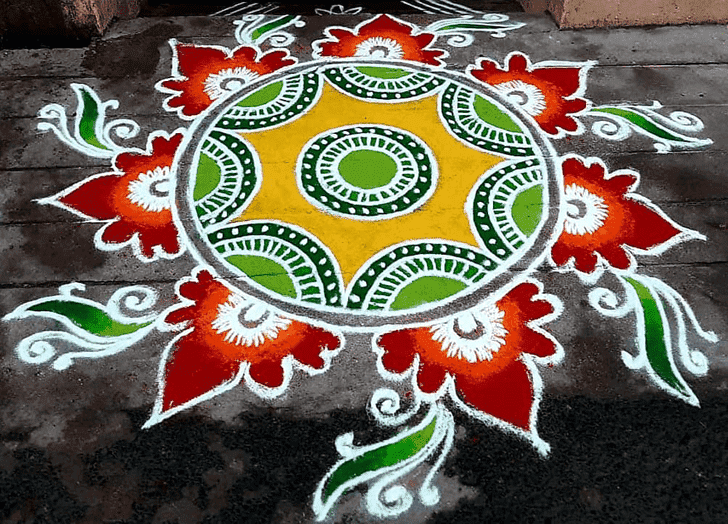 Bewitching Sita Navami Rangoli