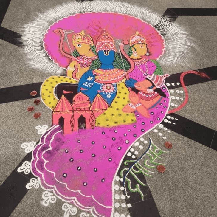 Classy Sita Navami Rangoli