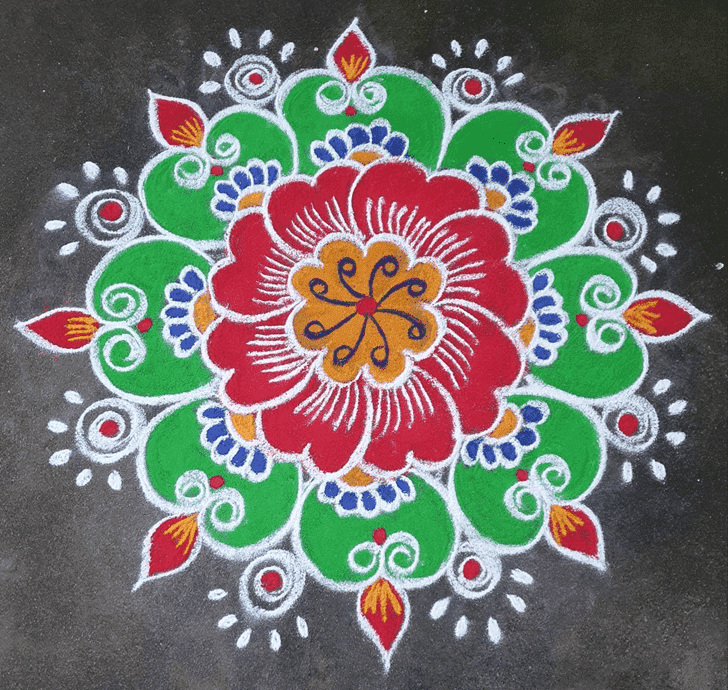 Hard Sita Navami Rangoli