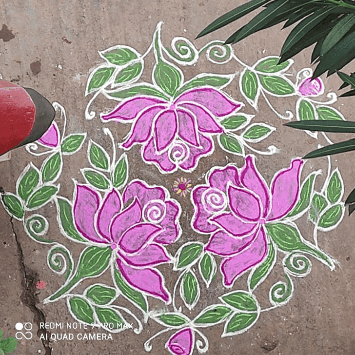 Delightful Sita Navami Rangoli