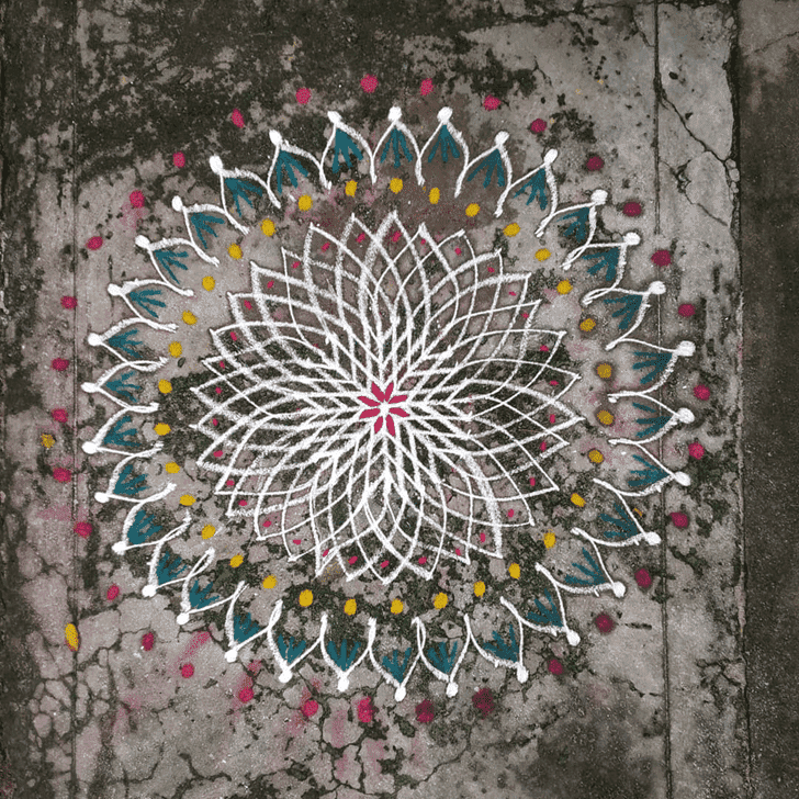 Elegant Sita Navami Rangoli