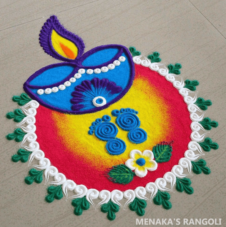 Enticing Sita Navami Rangoli