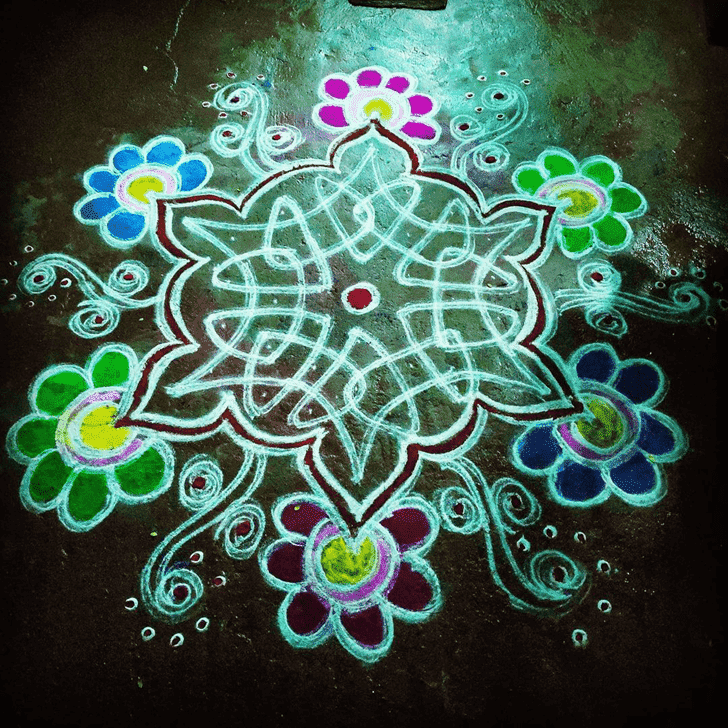 Excellent Sita Navami Rangoli