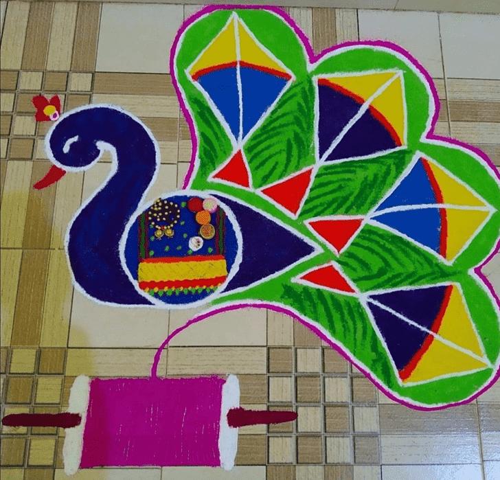 Exquisite Sita Navami Rangoli