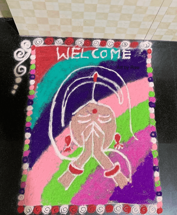 Fetching Sita Navami Rangoli