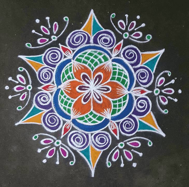 Marvelous Sita Navami Rangoli