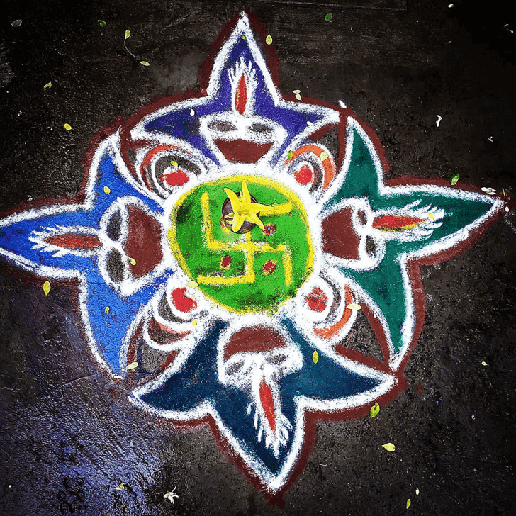 Nice Sita Navami Rangoli