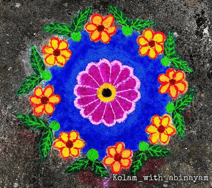 Ravishing Sita Navami Rangoli