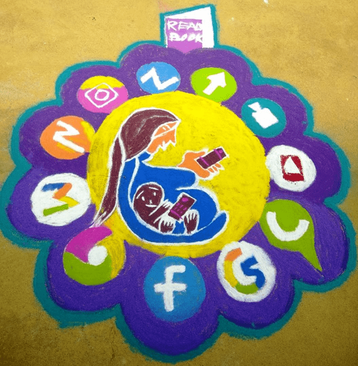 Comely Social Media Rangoli