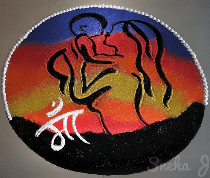 Hard Social Message Rangoli