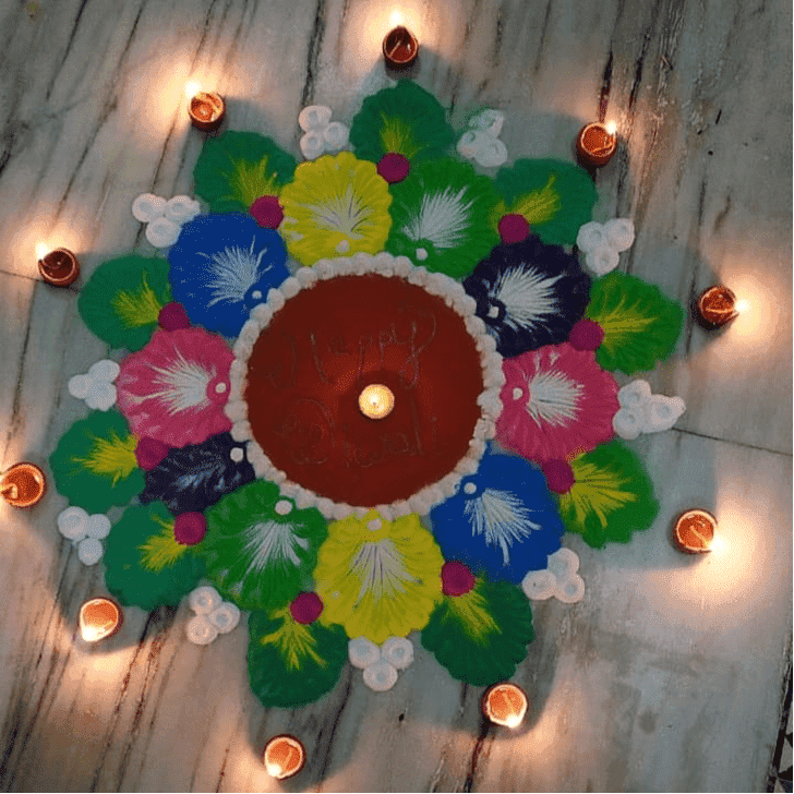 Admirable Somvati Amavasya Rangoli Design