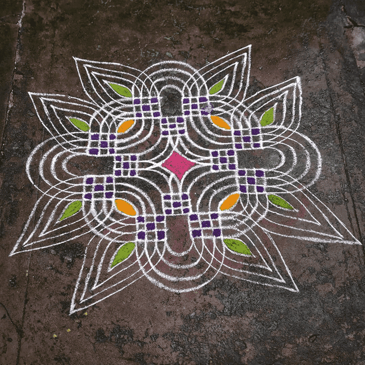 Somvati Amavasya Rangoli