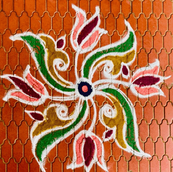 Excellent Somvati Amavasya Rangoli