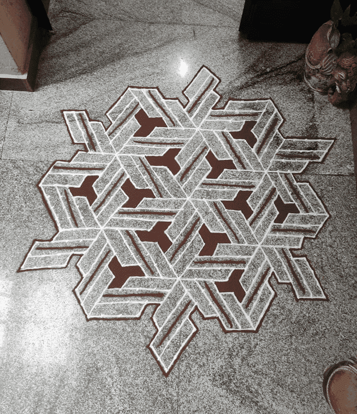 Marvelous Somvati Amavasya Rangoli