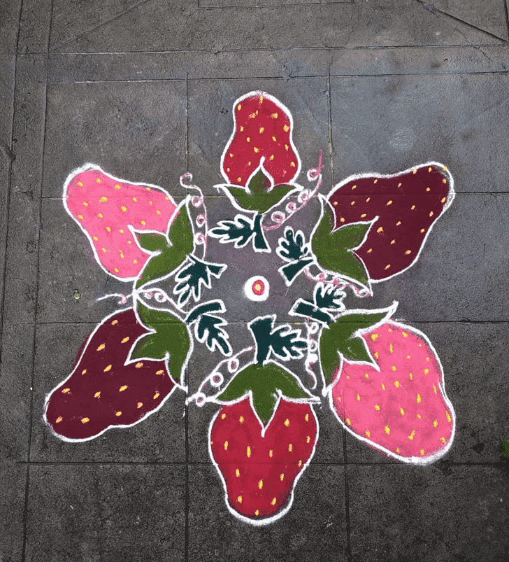 Nice Somvati Amavasya Rangoli