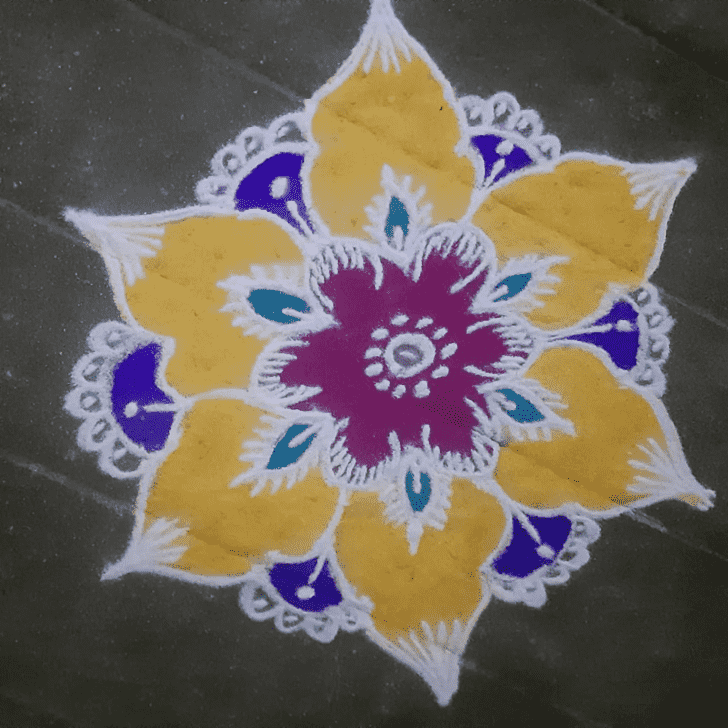 Amazing Spain Rangoli