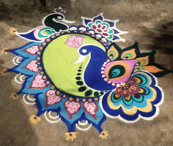 Enthralling Special Rangoli