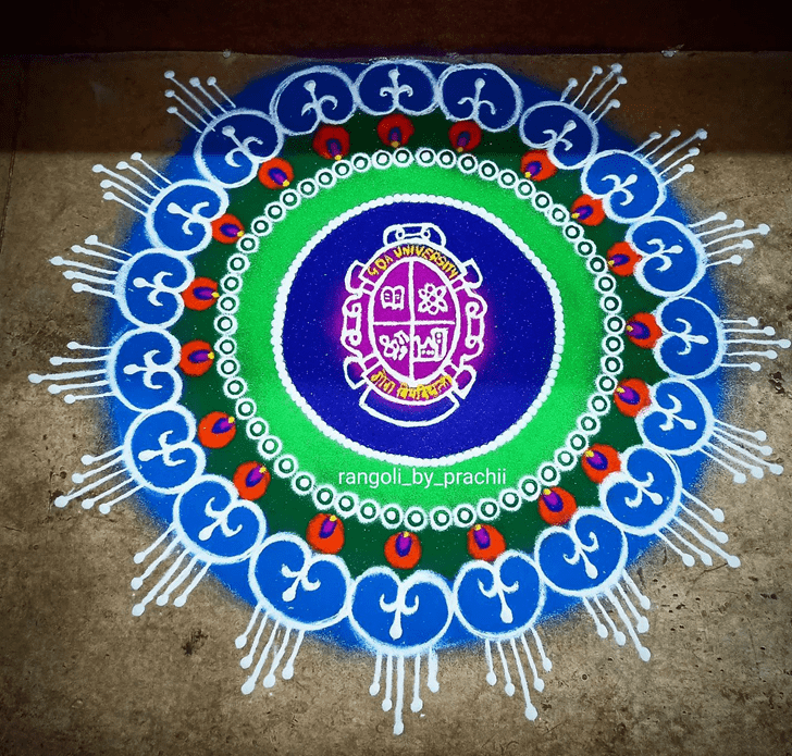 Comely Sravana Amavasya Rangoli