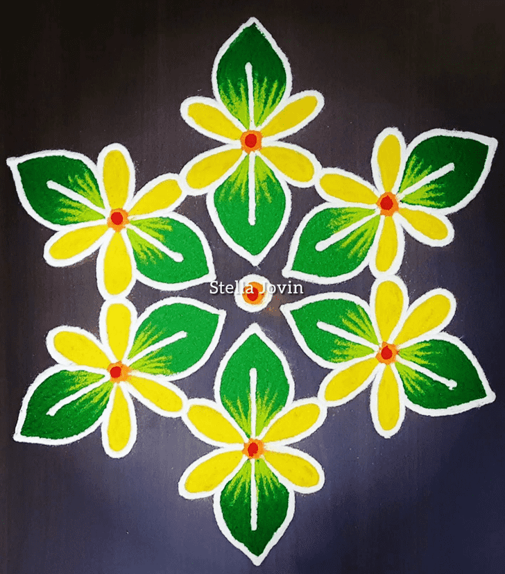 Exquisite Sravana Purnima Rangoli