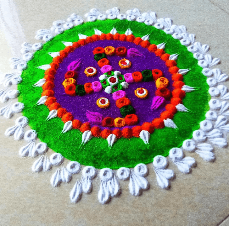 Awesome Sravana Purnima Rangoli