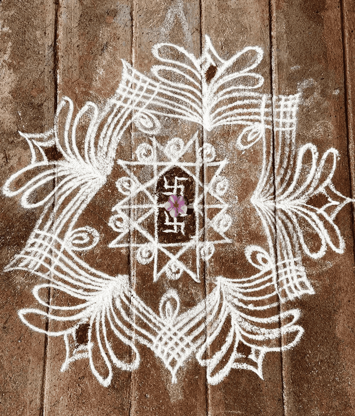 Magnetic Sravana Purnima Rangoli