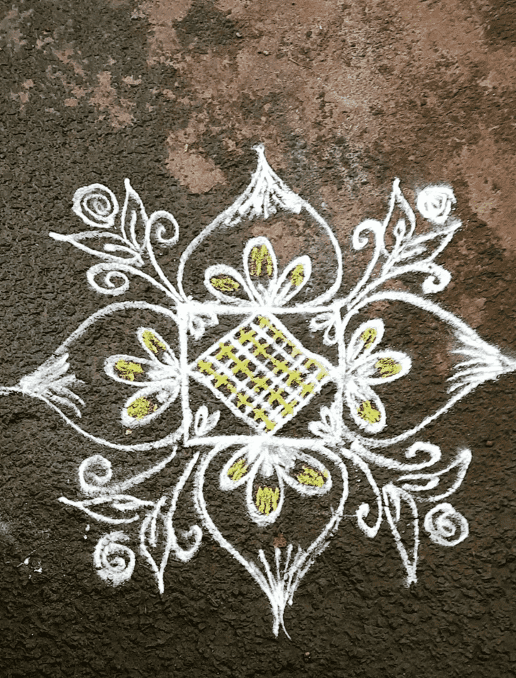 Mesmeric Sravana Purnima Rangoli