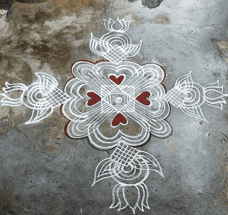 Radiant Sravana Purnima Rangoli