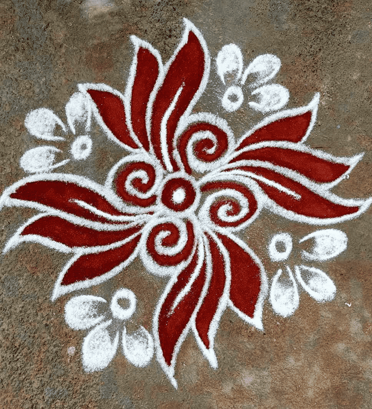 Shapely Sravana Purnima Rangoli