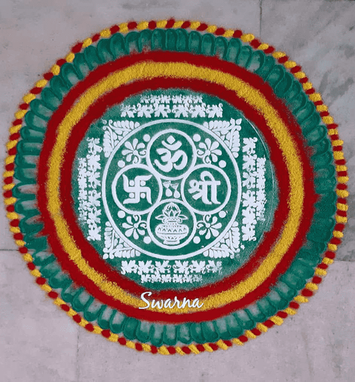 Exquisite Stunning Rangoli