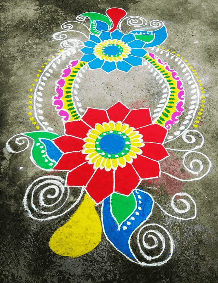 Ravishing Stunning Rangoli