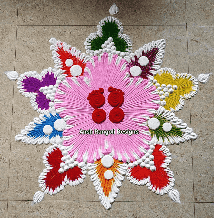 Wonderful Stunning Rangoli Design