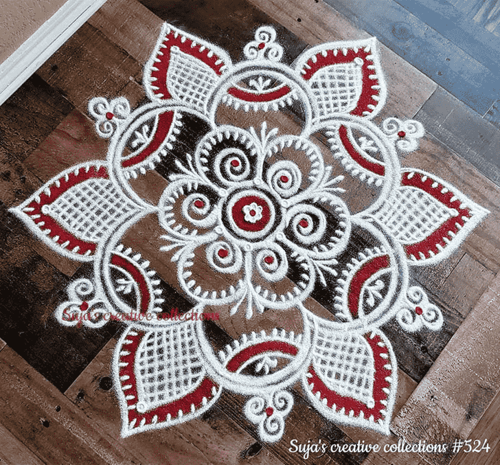 Comely Swaminarayan Jayanti Rangoli