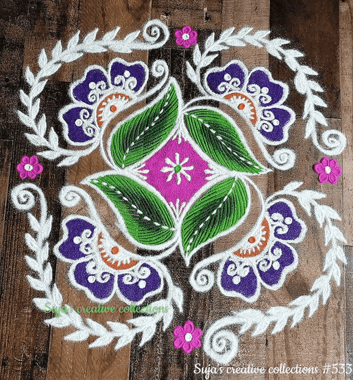 Elegant Swaminarayan Jayanti Rangoli