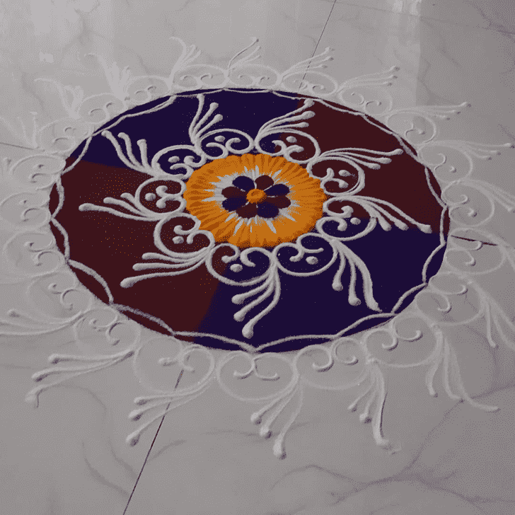 Gorgeous Swaminarayan Jayanti Rangoli