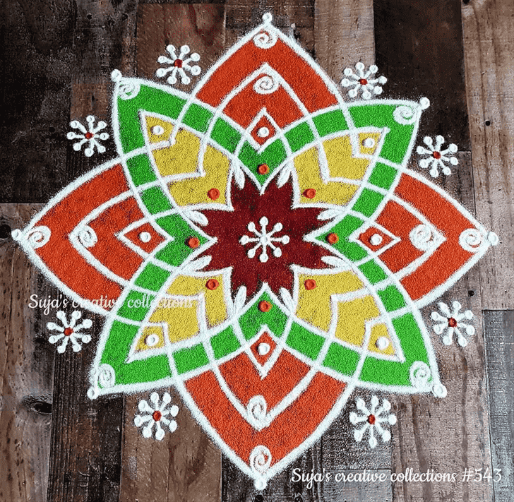 Grand Swaminarayan Jayanti Rangoli