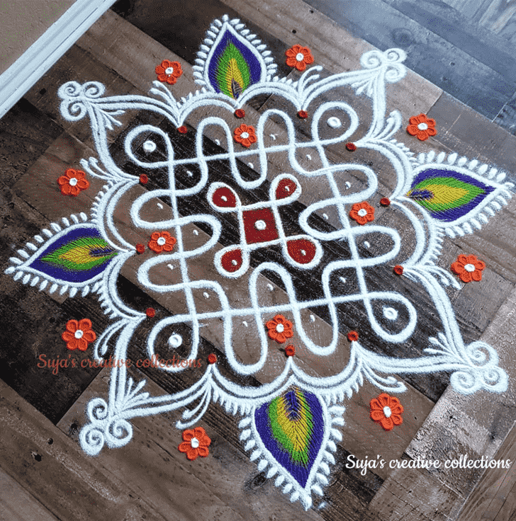 Resplendent Swaminarayan Jayanti Rangoli