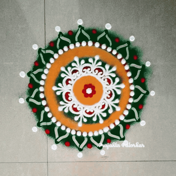 Splendid Swaminarayan Jayanti Rangoli