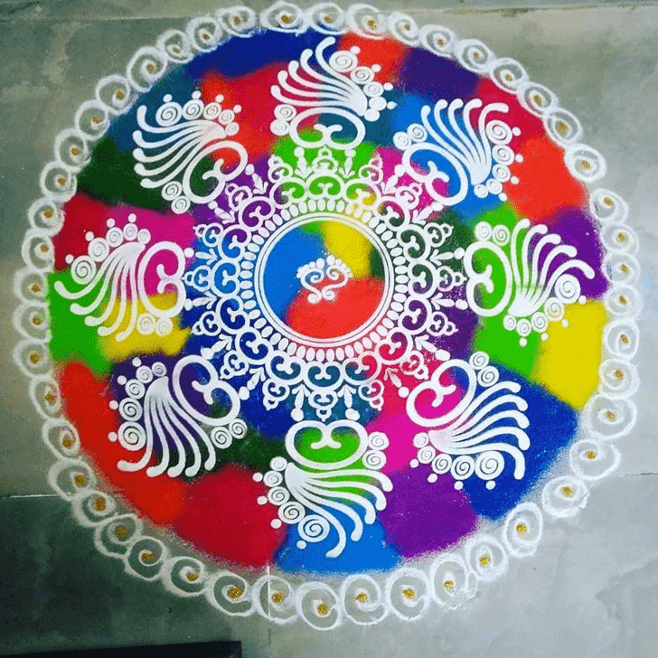 Superb Swaminarayan Jayanti Rangoli