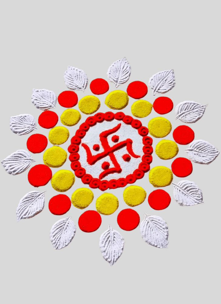 Ravishing Swastik Rangoli