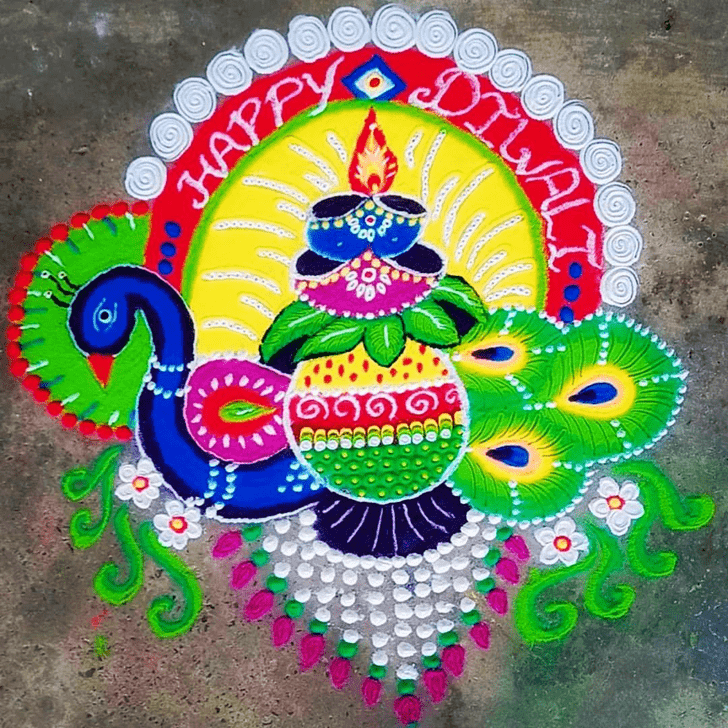 Alluring Switzerland Rangoli