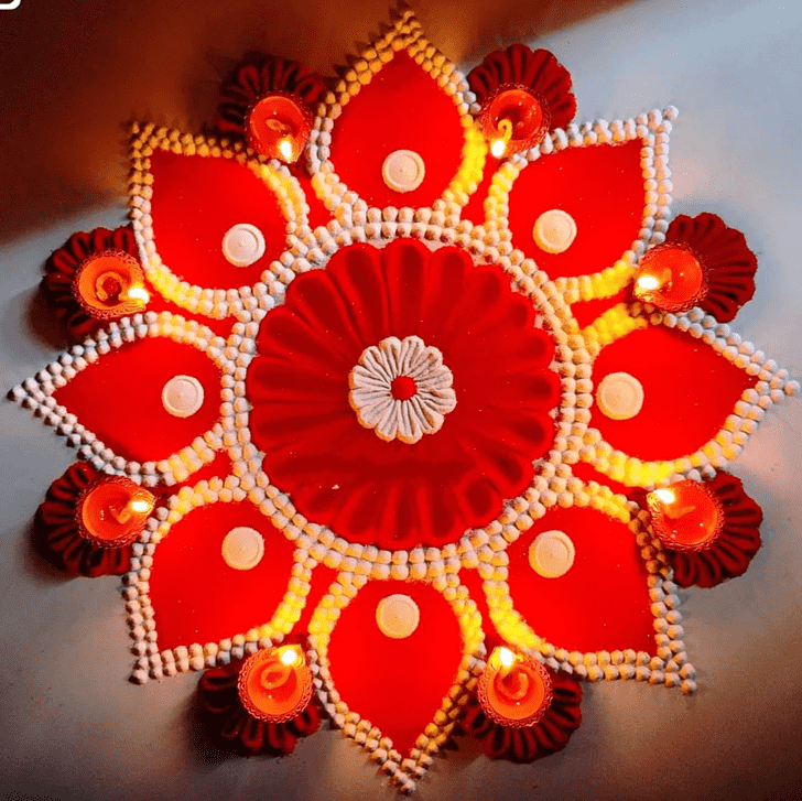 Elegant Switzerland Rangoli