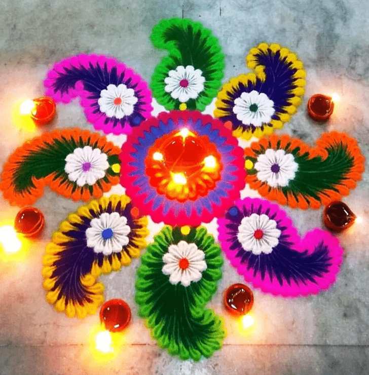 Excellent Switzerland Rangoli