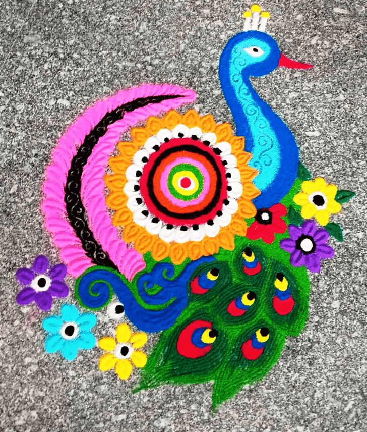 Gorgeous Switzerland Rangoli