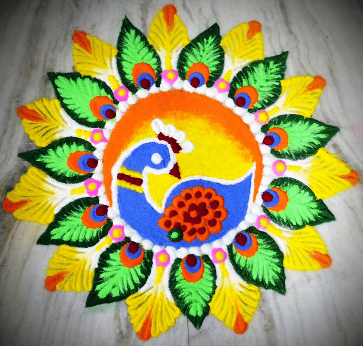 Marvelous Switzerland Rangoli